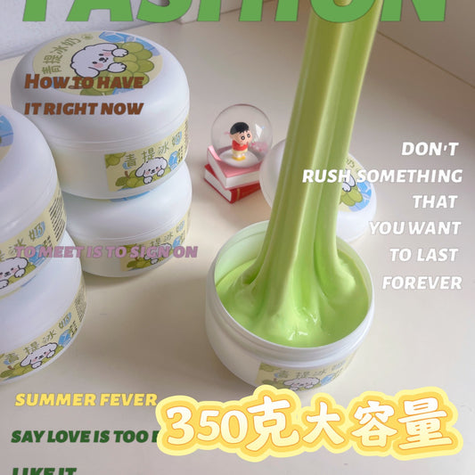 Slime Green Grape Ice Milk High-Value Micro Water Pool Large Bowl Safe, Affordable, Bubbly, Best-Selling Stress-Relieving Color Clay